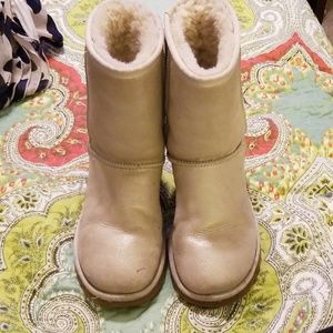 Silver metallic classic UGG boots